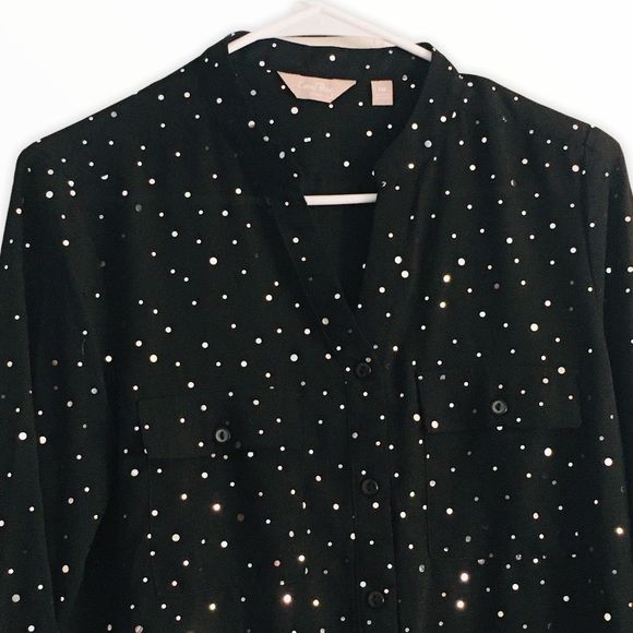 Carol Bay women’s silk Jeweled blouse - Picture 3 of 10